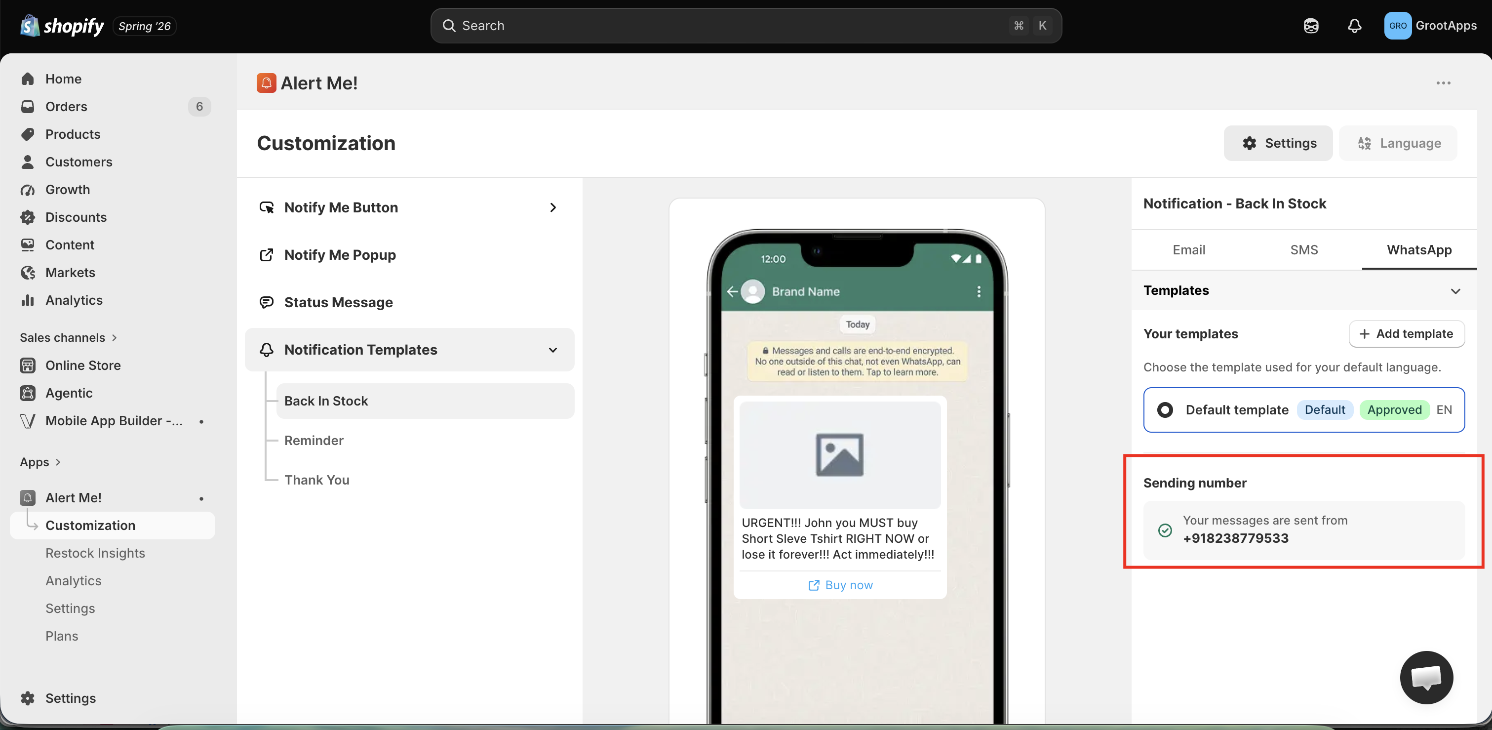 Connect WhatsApp Business account